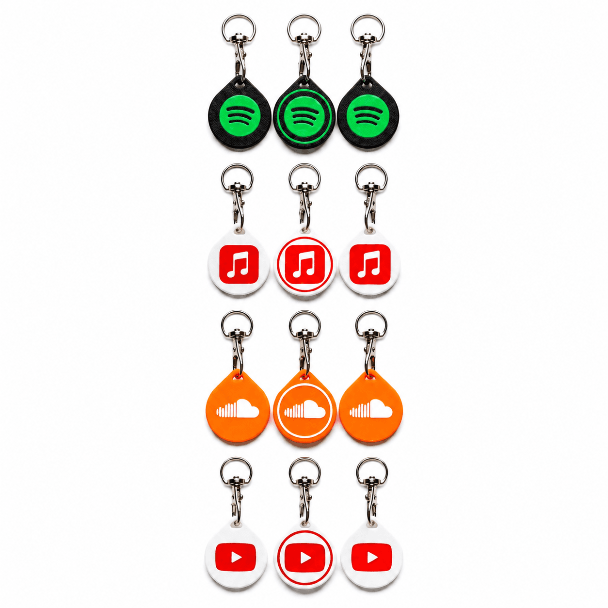 Smrt NFC Spotify, Youtube, Snapcha, Apple music tag